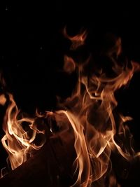 Close-up of fire in fire