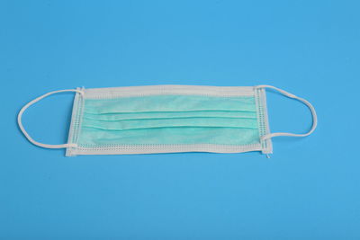 Directly above shot of blue against white background