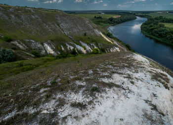 Scenic view of river against sky