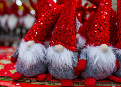 Close-up of wool on table