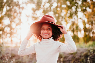 Portrait of a smiling young woman