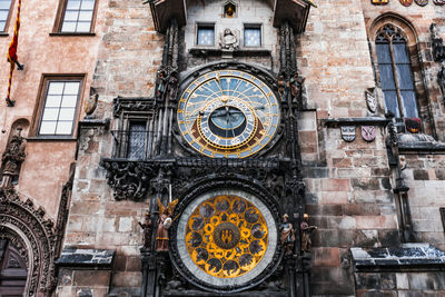 Low angle view of clock tower