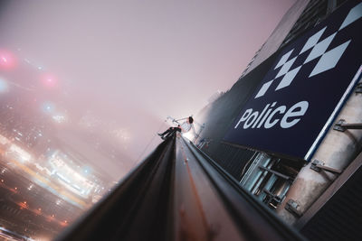 Low angle view of road sign