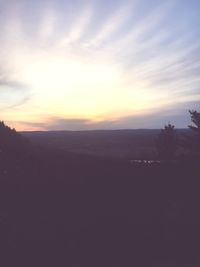 Scenic view of sky during sunset