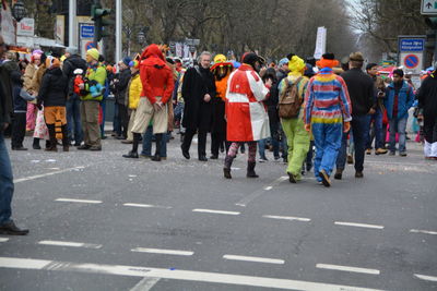 Crowd on street