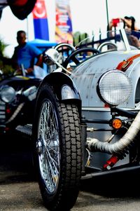 Close-up of motorcycle