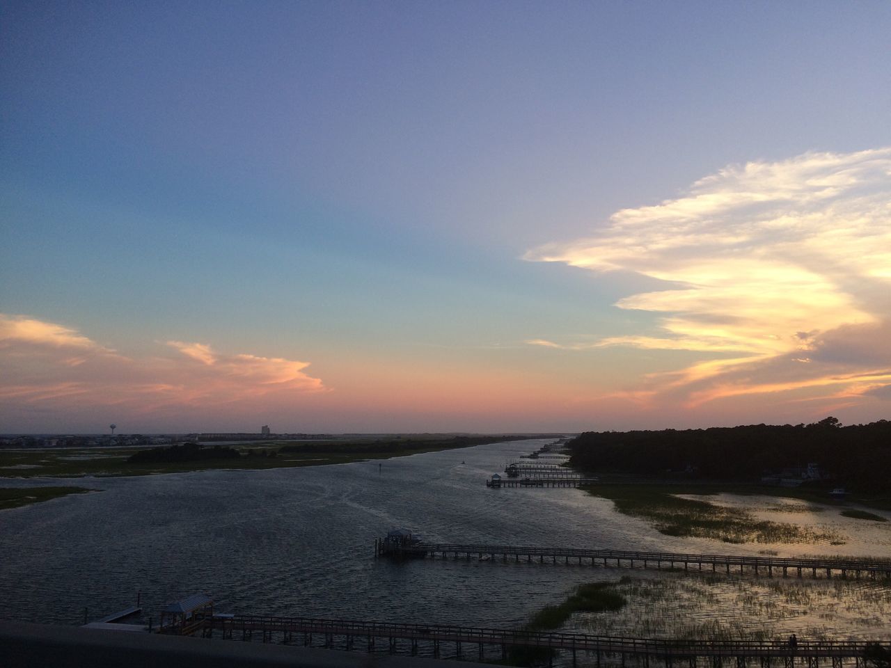 sunset, sky, water, no people, scenics, cloud - sky, outdoors, beauty in nature, nature, road, day