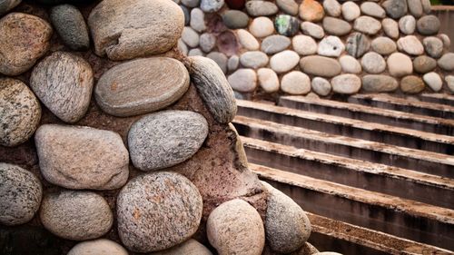 Close-up of stone wall