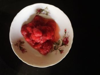 Close-up of ice cream on plate