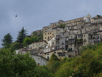 Low angle view of buildings against sky