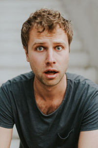 Close-up portrait of young man