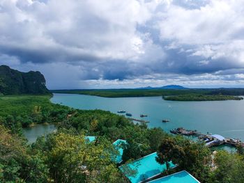 Scenic view of sea against sky