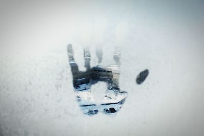 View of snow covered landscape