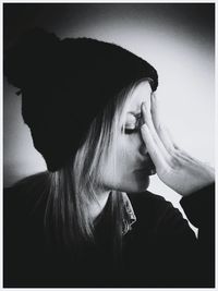 Woman looking at camera