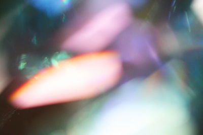 Close-up of defocused lights