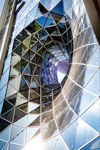 Low angle view of glass building