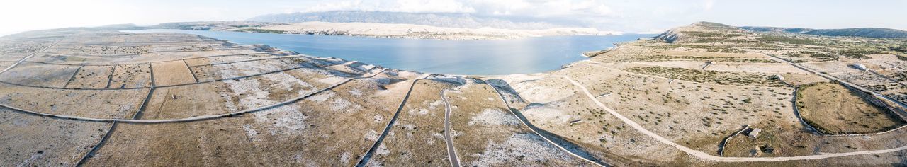 Panoramic view of snow covered mountain