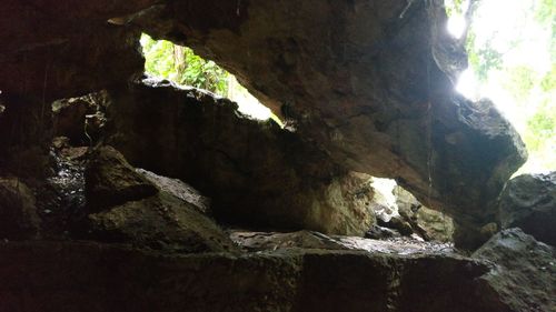 Close-up of rock formation