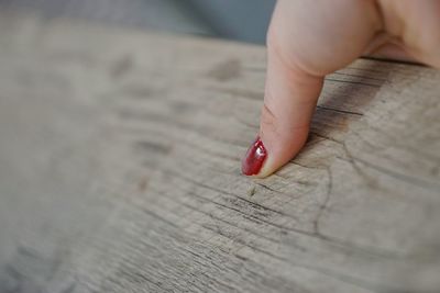 High angle view of person