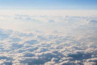 Aerial view of cloudscape