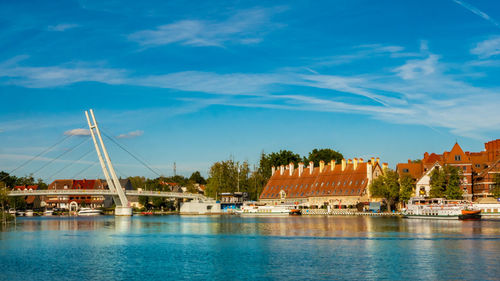 View of buildings at waterfront