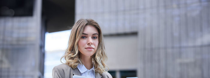 Young woman looking away