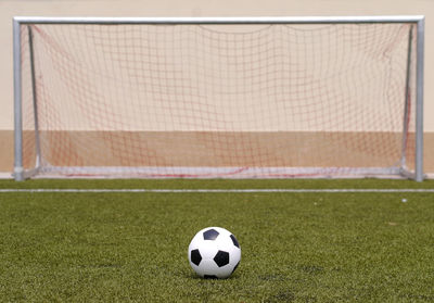 Soccer ball on field