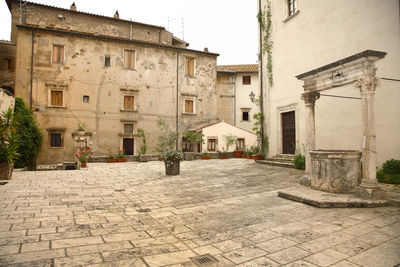 Street amidst buildings in town