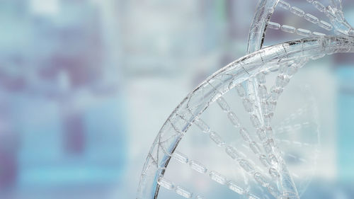 Close-up of frozen glass