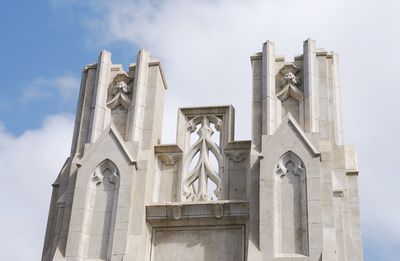 Low angle view of historic building