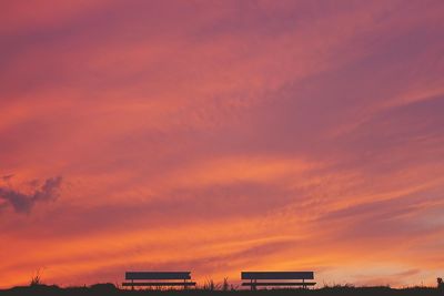 Scenic view of sunset sky