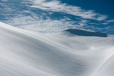 Scenic view of snow covered landscape