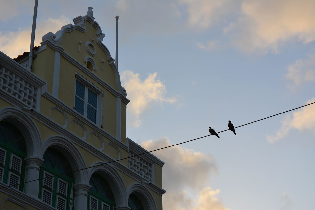 LOW ANGLE VIEW OF BUILDINGS IN CITY