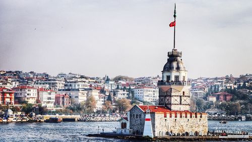 View of buildings at waterfront