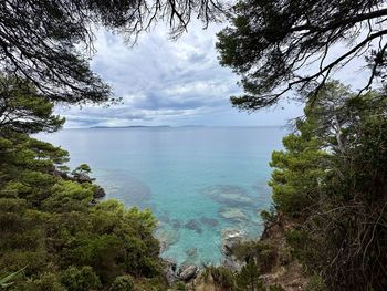 Scenic view of sea against sky