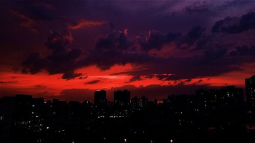 Cityscape at sunset