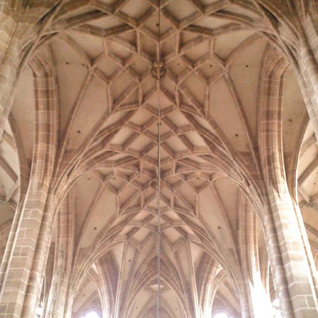 indoors, ceiling, religion, church, arch, architecture, place of worship, low angle view, spirituality, built structure, interior, cathedral, architectural feature, history, ornate, architectural column, famous place, design