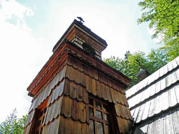 Low angle view of building against sky