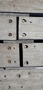 Full frame shot of wooden door