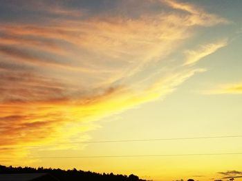 Scenic view of sky during sunset