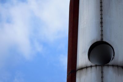 Low angle view of built structure against sky