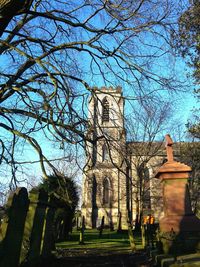 Low angle view of church against sky