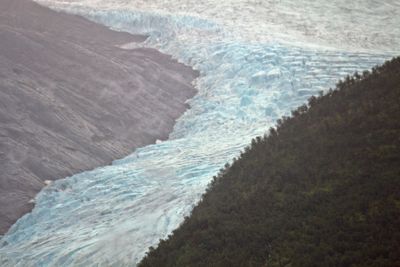 High angle view of sea waves