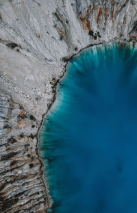 Rock formations in sea