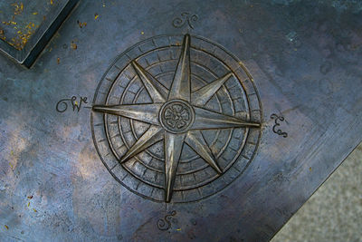 Close-up of clock on wall