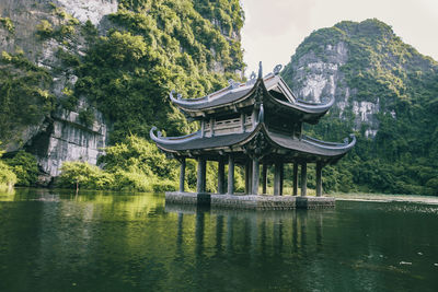 Built structure in lake