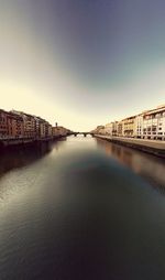 View of canal along buildings