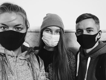 Portrait of friends during a pandemic