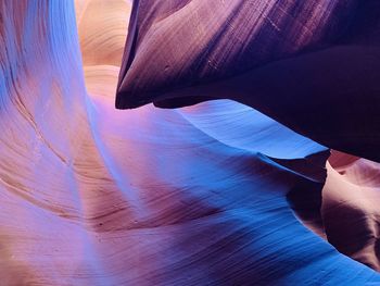 Low angle view of rock formations in cave