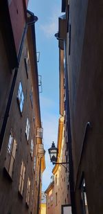 Low angle view of buildings against sky